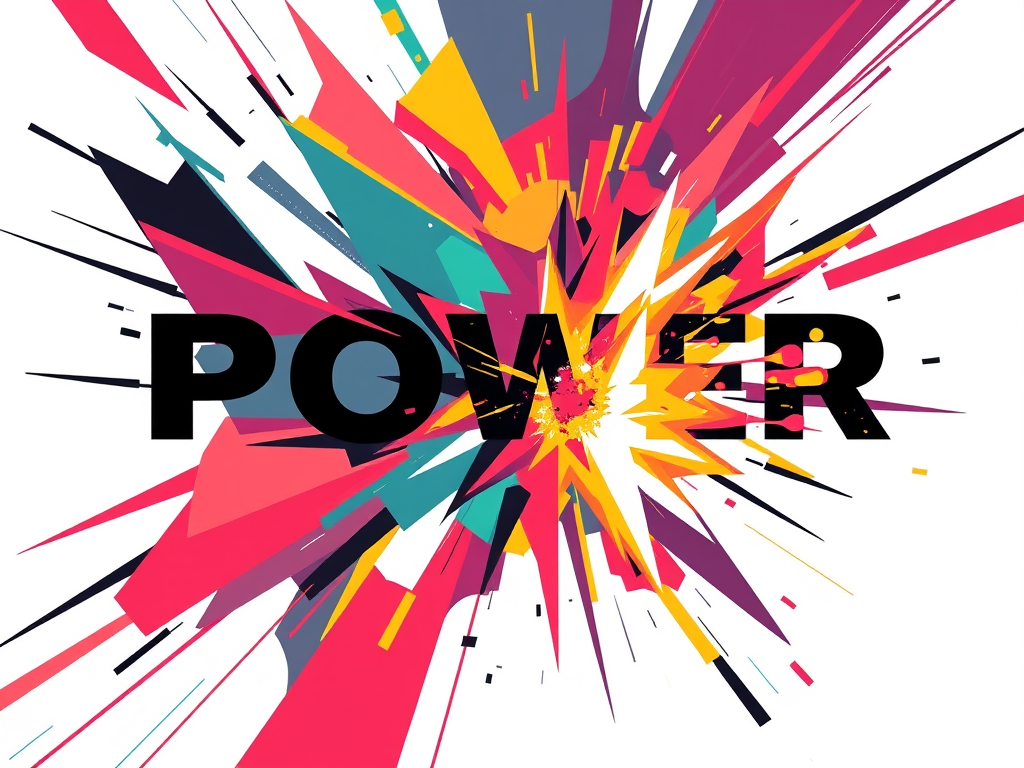 Imagen abstracta de una estrategia disruptiva del poder